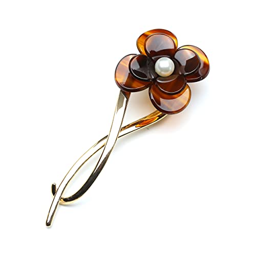 QinGoo Haarnadel Haarstab Schöne Frauen und Mädchen Kopfschmuck Elegant Haar-Accessoire 1stück(Amber) von QinGoo