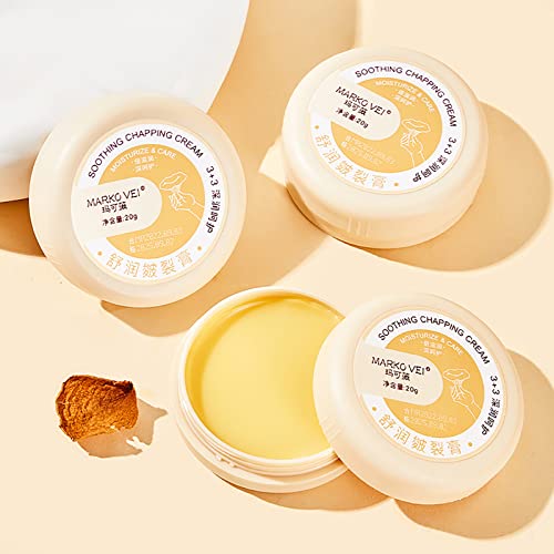 Cracked Skin Repair Cream, Rissfeste Creme für die Winterhaut, Anti Crack Cream, Feuchtigkeitsspendende Anti-Cracking-Fuß- und Handcreme, 100% Natural Winter Anti-Cracking Frost (3 pcs) von QingFang