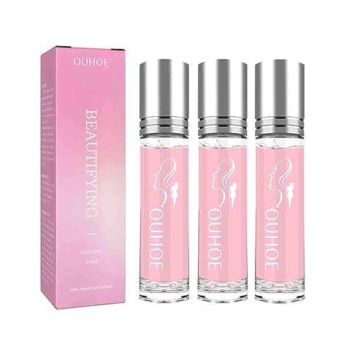 QingFang Cute Urges Attraction in A Bottle, Attraction Perfume for Women, Pheromone Parfum for Woman, Roller Ball Parfüm für Männer und Frauen, Parfüm Duft für Frauen (3Stück) von QingFang