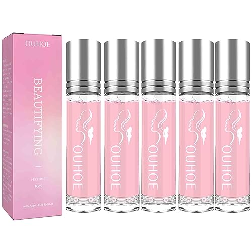 QingFang Cute Urges Attraction in A Bottle, Attraction Perfume for Women, Pheromone Parfum for Woman, Roller Ball Parfüm für Männer und Frauen, Parfüm Duft für Frauen (5Stück) von QingFang