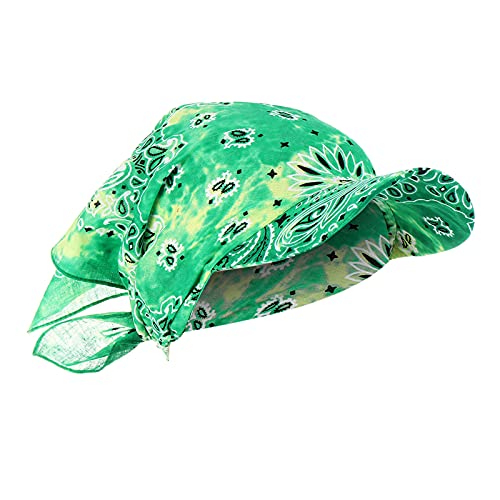 Basecap Damen Baseball Cap Waschbar Hut Slouch Mütze, leicht und weich, Longbeanie, Unisex Sommer Kopftuch Strand Bandana Meer Sonne Sonnenschutz Mütze Baseballkappe (Green-a, One Size) von QingHUImao