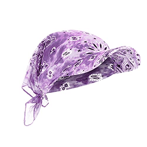 Basecap Damen Baseball Cap Waschbar Hut Slouch Mütze, leicht und weich, Longbeanie, Unisex Sommer Kopftuch Strand Bandana Meer Sonne Sonnenschutz Mütze Baseballkappe (Purple-a, One Size) von QingHUImao