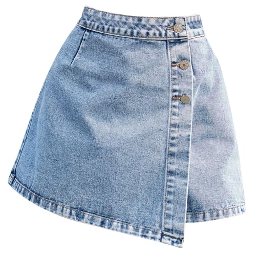 Jeansrock Damen Kurz Jeans Rock High Waist Sommerröcke Irregulär Jeansrock Sommer Unregelmäßiger Röcke A-Linie Knopf Minirock Jeansrock Damen Kurz Jeans Rock High Waist Sommerröcke Irregulär Jeansrock Sommer Unregelmäßiger Röcke A-Linie Knopf Minirock von QingHUImao