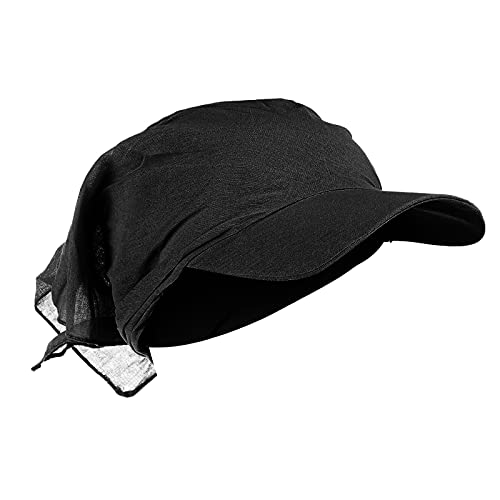 QingHUImao Basecap Damen Baseball Cap Waschbar Hut Slouch Mütze, leicht und weich, Longbeanie, Unisex Sommer Kopftuch Strand Bandana Meer Sonne Sonnenschutz Mütze Baseballkappe (A-001, One Size) von QingHUImao