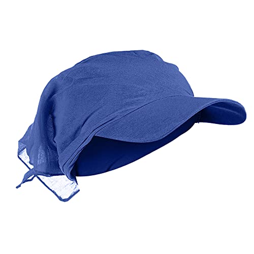 QingHUImao Basecap Damen Baseball Cap Waschbar Hut Slouch Mütze, leicht und weich, Longbeanie, Unisex Sommer Kopftuch Strand Bandana Meer Sonne Sonnenschutz Mütze Baseballkappe (A-011, One Size) von QingHUImao