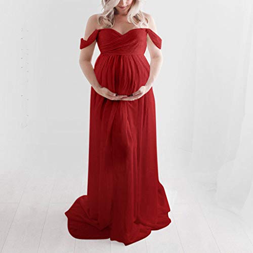 Schwangerschaftskleid Damen Lang Umstandskleid Fotografie Fotoshooting Schwangerschafts Kleid Sommer Umstands Maxikleid Damen Festlich Pregnancy Kleider Umstandsmode Stillkleid Elegant Sommerkleid von QingHUImao