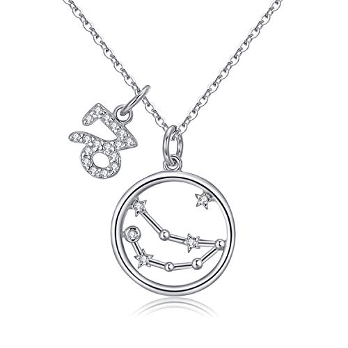 Qings Sternzeichen Anhänger Halskette 925 Sterling Silber Steinbock Delicate Wunderschöne Disc Horoskop Halskette Junge Erwachsene Persönliche Geschenke Qings Sternzeichen Anhänger Halskette 925 Sterling Silber Steinbock Delicate Wunderschöne Disc Horoskop Halskette Junge Erwachsene Persönliche Geschenke von Qings