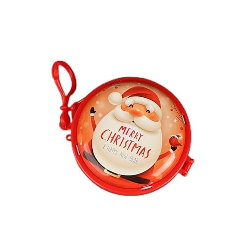 1Pc Niedliche Weihnachtszinn-Geldbörse Cartoon Kinder Reiß Verschluss Brieftaschen Kopfhörer Organizer Box Kleine Münze Geldbörse Weihnachts Geschenk von Qingsi