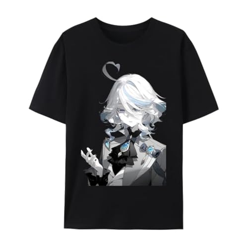 Qingyee Genshin Impact Furina Impression 100% Cotton Short Sleeve T-SIRT Qingyee Genshin Impact Furina Impression 100% Cotton Short Sleeve T-SIRT von Qingyee