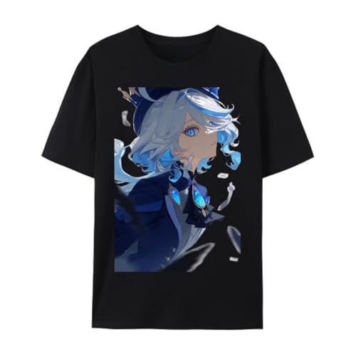 Qingyee Genshin Impact Furina Impression 100% Cotton Short Sleeve T-SIRT Qingyee Genshin Impact Furina Impression 100% Cotton Short Sleeve T-SIRT von Qingyee