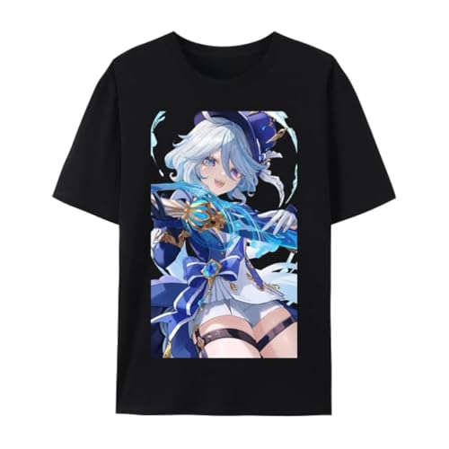Qingyee Genshin Impact Furina Impression 100% Cotton Short Sleeve T-SIRT Qingyee Genshin Impact Furina Impression 100% Cotton Short Sleeve T-SIRT von Qingyee