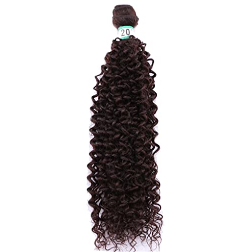 8-30 Zoll Afro Kinky Curly Hair Bundles Synthetische Hochtemperatur Haarverlängerungen Für Schwarze Damen #2 28 Zoll 1 PC von Qinhange
