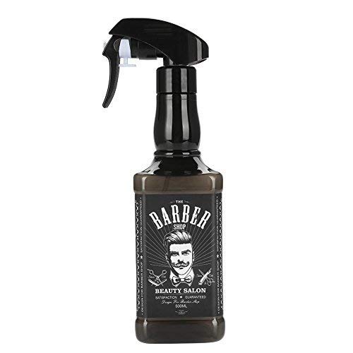 Friseur Spray Flasche, Friseur Gießkanne Friseur Wasser Sprüher Haar Werkzeug für Hauptgebrauch und Berufsfriseursalongebrauch(Schwarz) von Qinlorgo