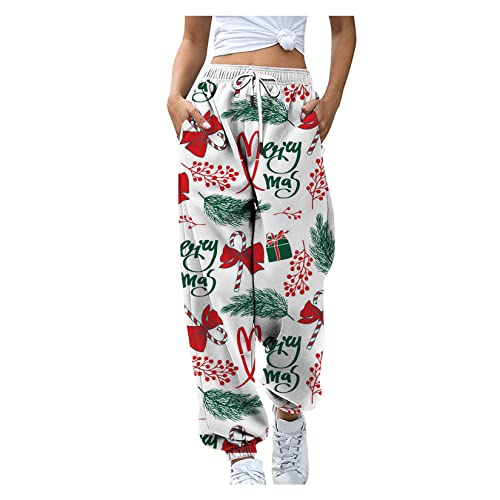 Qiribati Harem Hosen für Frauen Weihnachten Jogginghose Draw String Strand Hosen Lose Weihnachten Print von Qiribati