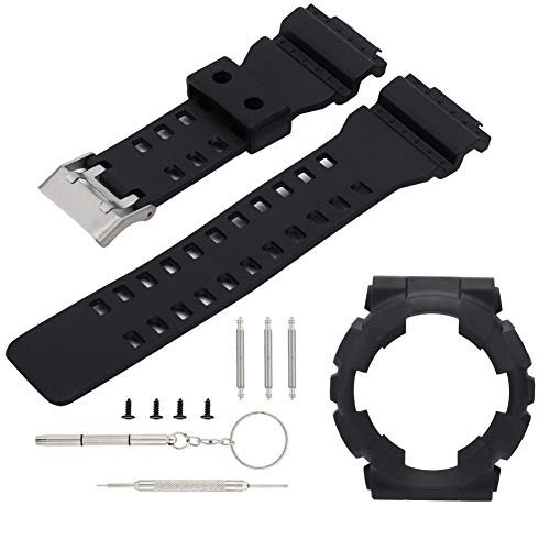 Qiterr Uhrenarmband, Silikon-Uhrenarmband Ersatzarmband mit Uhrengehäuse passend für G Shock GA110/100 Qiterr Uhrenarmband, Silikon-Uhrenarmband Ersatzarmband mit Uhrengehäuse passend für G Shock GA110/100 von Qiterr