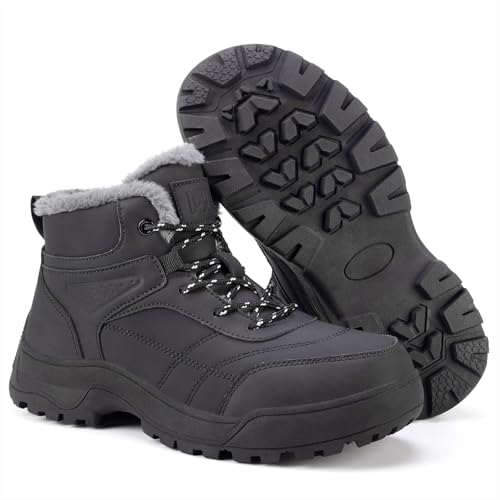 Qiucdzi Damen Schneestiefel mit Fellfutter warme Winterstiefel rutschfest für kaltes Wetter leicht Outdoor Knöchelstiefel Qiucdzi Damen Schneestiefel mit Fellfutter warme Winterstiefel rutschfest für kaltes Wetter leicht Outdoor Knöchelstiefel von Qiucdzi