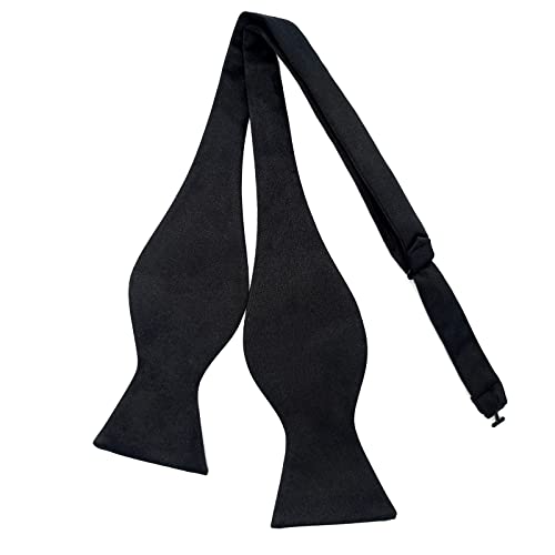 Qiuyan Verstellbare Fliege zum Selbstbinden, formelle Hals-Fliege für Partys, Schwarz , One size von Qiuyan