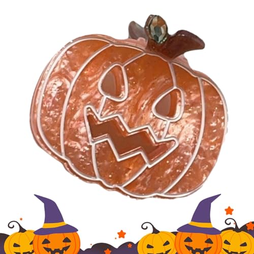 Qiwieod Halloween-Haarspangen,Halloween-Krallenklammern - Geister-Katzen-Haarnadel | Einzigartige Mädchen-Haarspangen, Acryl-Haarnadel-Haarschmuck für Frauen und Mädchen von Qiwieod