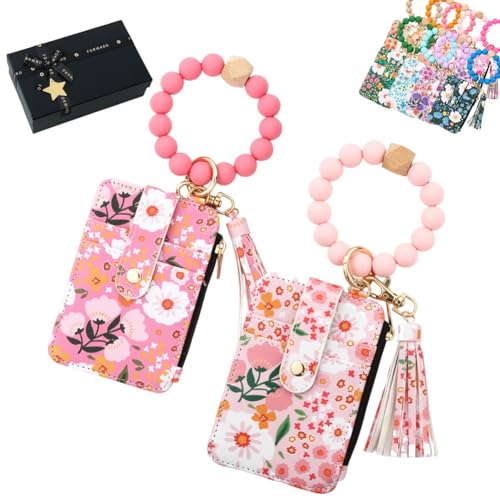 Boho Perlenarmband Schlüsselanhänger Geldbörsen Für Frauen(2pcs-e) von Qixfyze