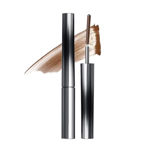 Facelove Iron Eye Schwarz Mascara, 3D Curling Eyelash Iron with Eyelash Curler, Wimperntusche mit Metallbürste, Mas-cara Wasserfest Natürliche Verlängernde und Pflegende(6° Wavy Edition-Brown) von Qixfyze