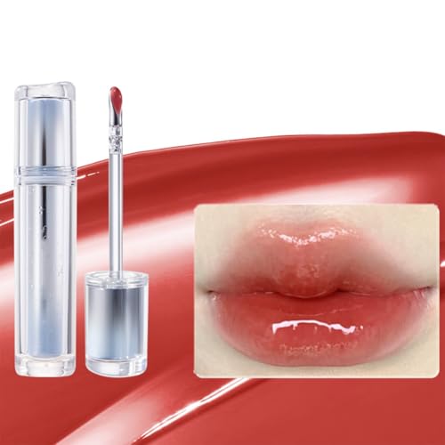 Judy Doll Lip Gloss, Feuchtigkeitsspendender Jelly-Lipgloss Lippentönung, 2024 Spiegel-Lipgloss Mit Metallapplikatorspitze - Langanhaltend Und Nicht Klebend(09#) von Qixfyze