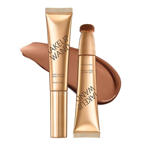 Liquid Highlighter Contour Blush Sticks, Konturenstift & Rouge Stift Rouge Und Bronzer, Flüssiges Kontur Highlighter Rouge Beautystifte Damen, Cremiger Rougestift Für Gesicht(Contour Wand S01) von Qixfyze