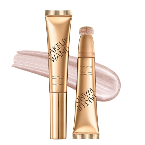 Liquid Highlighter Contour Blush Sticks, Konturenstift & Rouge Stift Rouge Und Bronzer, Flüssiges Kontur Highlighter Rouge Beautystifte Damen, Cremiger Rougestift Für Gesicht(Highlighter Wand 02) von Qixfyze