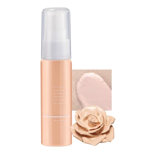 Make Up Concealer Professionelles Flüssige Foundation, Wasserfeste Für Reife Haut 24 Stunden Halt Lang Anhaltende Basis Für Make Up - Porenfrei, Leicht, Ölfrei(01#) von Qixfyze