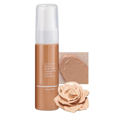 Make Up Concealer Professionelles Flüssige Foundation, Wasserfeste Für Reife Haut 24 Stunden Halt Lang Anhaltende Basis Für Make Up - Porenfrei, Leicht, Ölfrei(07#) von Qixfyze