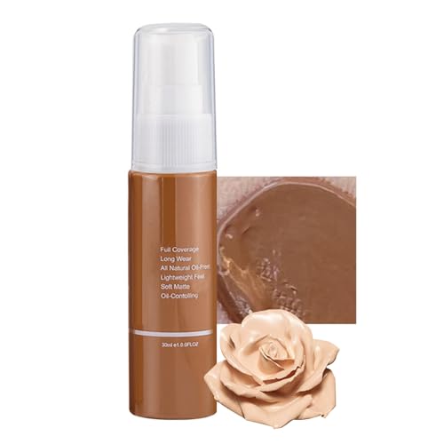 Make Up Concealer Professionelles Flüssige Foundation, Wasserfeste Für Reife Haut 24 Stunden Halt Lang Anhaltende Basis Für Make Up - Porenfrei, Leicht, Ölfrei(08#) von Qixfyze