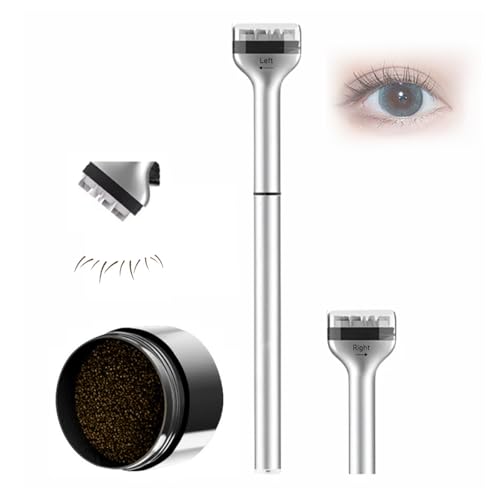Schwarz/brauner Stempel For Die Unteren Wimpern, Stempel For Die Unteren Wimpern Mit Tinte Und Eyeliner, 2-in-1-wasserdichte, Doppelseitige Stempelschablone For Die Unteren Wimpern, Augen-Make-up-Tool von Qixfyze