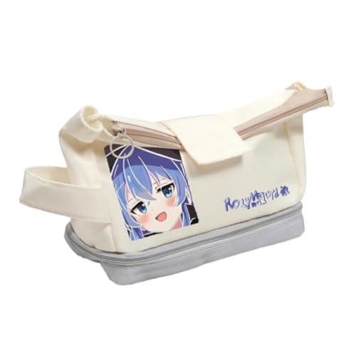 Qixiaan Anime Girl Roxy Migurdia Federmäppchen Roxy Migurdia Federmäppchen Anime bedruckte Stifttasche mit Reißverschluss, große Kapazität, Make-up-Tasche, Typ2, 21x8.5x13cm, Anime-Federmäppchen von Qixiaan