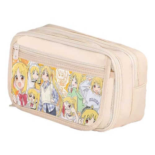 Qixiaan Yamada Ryo Federmäppchen Ijichi Nijika Federmäppchen mit Reißverschluss Anime Bedruckte Stifttasche Schulbedarf Student Schreibwaren Tasche für Jungen Mädchen, Typ 23, 21x8x13cm von Qixiaan