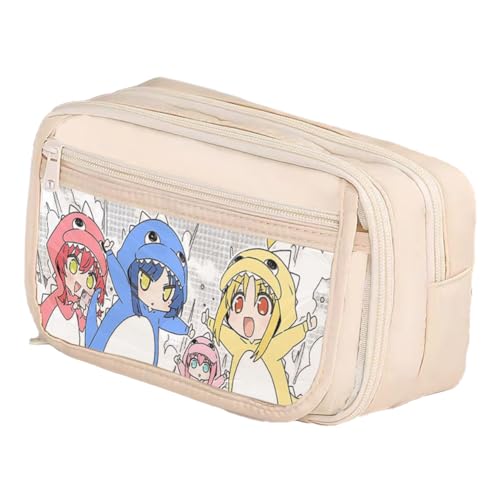 Qixiaan Yamada Ryo Federmäppchen Ijichi Nijika Federmäppchen mit Reißverschluss Anime Bedruckte Stifttasche Schulbedarf Student Schreibwaren Tasche für Jungen Mädchen, Typ16, 21x8x13cm von Qixiaan