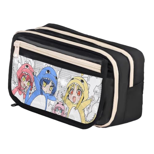 Qixiaan Yamada Ryo Federmäppchen Ijichi Nijika Federmäppchen mit Reißverschluss Anime Bedruckte Stifttasche Schulbedarf Student Schreibwaren Tasche für Jungen Mädchen, Typ4, 21x8x13cm von Qixiaan