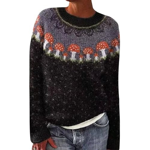 Pullover Damen Winter elegant,Cardigan,Fleece Pullover Damen,Oversize Pullover Damen Strick,Strickpullover Damen v Ausschnitt,Sweatshirt Damen Fruit of The Loom,Pullover Damen lila,Pullover für Damen von Qixiu