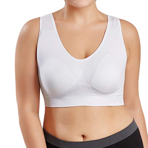 Qixiu BH Bra für den Alltag Comfort Große Brüste BHS Ausgeschnittene Bustier Deep Cup Spitze Damen-BHS Nahtlose Stretch BH Oberteiles Bra Non-Slip Bustier von Qixiu