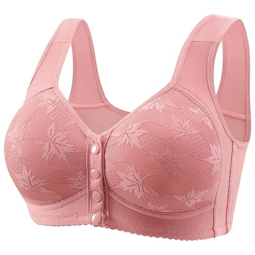 Qixiu Damen-BHS, BH Verschluss Vorne, Mein Warenkorb Anzeigen, Warehouse Deals Angebote, Spitzen Bralette Weiblich, Baumwoll Bustier Damen_1 von Qixiu