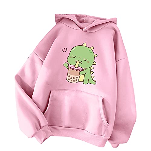 Qixiu Damen Hoodies Pullover Kapuzenpullover Pulloverjacke Reißverschluss Lose Casual lose Kapuzen Jacke Frühling Herbst Winter Sweatshirt Oversize Süße Tops von Qixiu