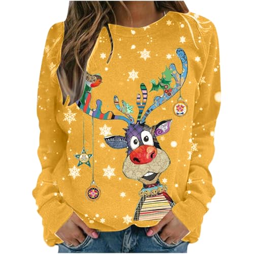Qixiu Weihnachtspullover Damen,Weihnachts Schlafanzug Herren,weihnachtspulli Familie Set,Weihnachtspullover Herren mit Beleuchtung,weihnachtsshirt Damen,Pyjama Damen flauschig,Pullover Decke Damen von Qixiu