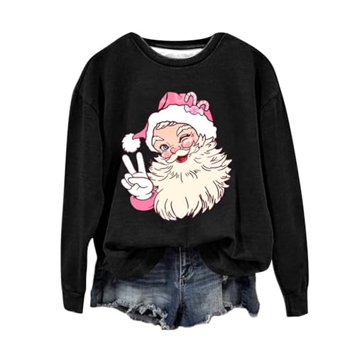 Qixiu deckenpulli,Langarm-Sweatshirt,Hoodie Print,Flauschiger Pullover Damen,Halloween Pullover Damen,blinkende Weihnachtspullover,Kapuzenpullover,Pullover Weiß Damen,Y2K Tshirt,Pulli von Qixiu