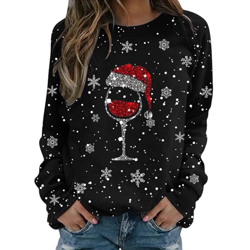 Qixiu weihnachtspulli,Weihnachtspullover mit led licht Damen,Geschenke für Frauen Weihnachten,Pullover weihnachtsmotiv, Mama,Weihnachts Schlafanzug Familie,Hoodie Damen Oversize1 von Qixiu