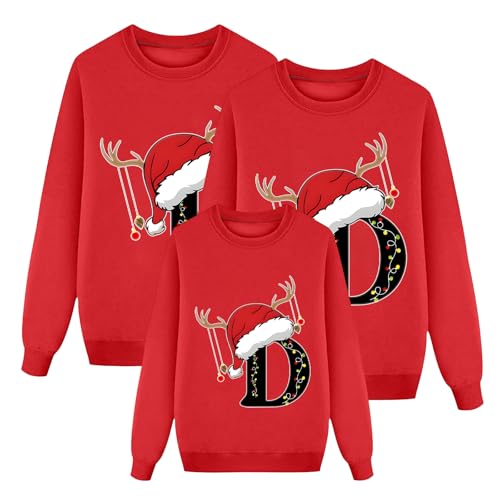 Weihnachtspullover Kinder,Ugly Christmas Pullover,weihnachtspulli Herren led,lustige Pullover,Hose Pyjama,Ugly Christmas Sweater led,Cute Pyjama Set,mütze Weihnachten,Weihnachtspullover Damen von Qixiu