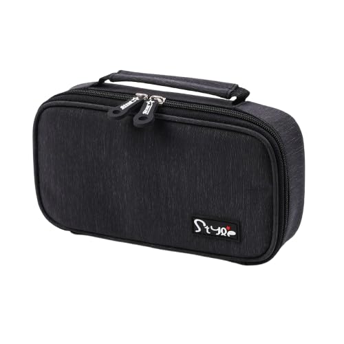 Qixuer 1 Stück Großes Schwarzes Federmäppchen aus Canvas, 4 Fächer-Design, Schreibwaren-Organisator für Schule & Büro 22 * 11.5 * 5cm Qixuer 1 Stück Großes Schwarzes Federmäppchen aus Canvas, 4 Fächer-Design, Schreibwaren-Organisator für Schule & Büro 22 * 11.5 * 5cm von Qixuer