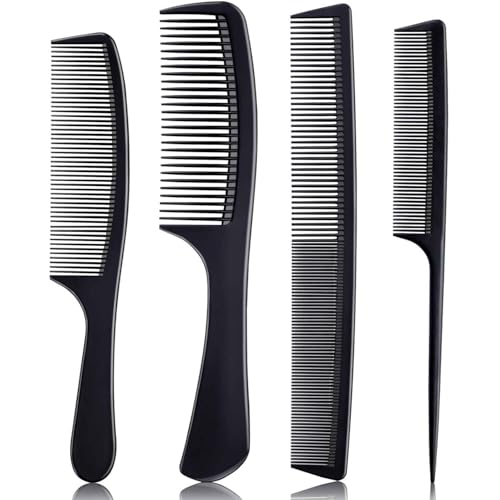 Qiyuting Kämme für Damen und Herren, hochwertiges schwarzes Kohlefaser-Haarkamm-Set zum Anziehen und Scheiteln, professionelle Kämme für Haarstylisten, feine und breite Zahn-Styling-Kämme für alle Qiyuting Kämme für Damen und Herren, hochwertiges schwarzes Kohlefaser-Haarkamm-Set zum Anziehen und Scheiteln, professionelle Kämme für Haarstylisten, feine und breite Zahn-Styling-Kämme für alle von Qiyuting