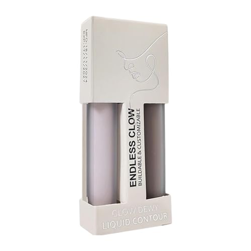 Face Highlighter Stick, Make -up Highlighter Stick - 2x Blendable Contouring Make -up Bleistift,Lidschatten Highlighter Cosmetic Eye Hellener Sticks für Frauen, Mädchen von Qizeroty