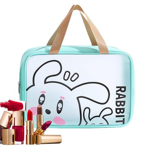 Kulturbeutel | Wasserdichter und tragbarer Make-up-Reise-Organizer - Klare und leichte Make-up-Taschen für Make-up, Reise-Organizer, Geschenk für Mädchen und Frauen von Qizeroty