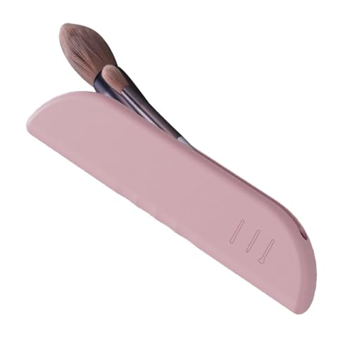 Make-up-Pinsel-Beutel, Silikon-Make-up-Pinselhalter - Tragbare Make-up-Gesichtspinseltasche aus Silikon | Niedlicher, weicher, wasserdichter Organizer für Make-up-Pinsel für Reisen, Zuhause von Qizeroty
