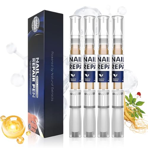 Nagelpflege Stift,4 Teilige Fußpflege Beschädigte Nägel Wiederherstellung Stift | Tragbare Lösung Für Frauen Männer Zu Hause Unterwegs Täglich Nach Maniküre von Qizeroty