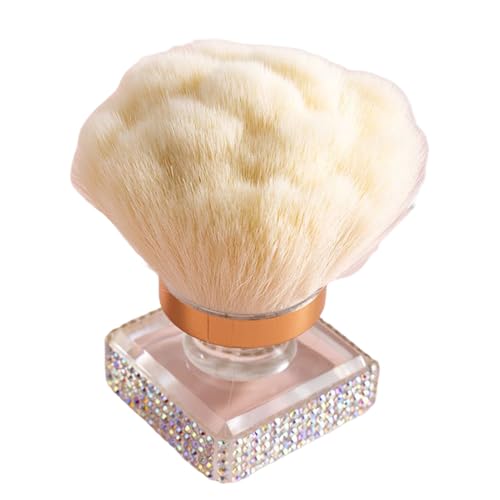 Puderpinsel Für Make-up Fixierung, Nagelstaub Entferner Reinigungspinsel, Ergonomisches Make Up Tool Zum Konturieren & Highlighten von Qizeroty